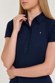 תמונת תקריב דוגמן של Quick-Dry Short-Sleeve Polo Shirt Straight Hem
