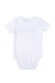 גילאי 3-24 חודשים בגד גוף לוגו בלבן DSQUARED2 KIDS