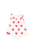 שמלת לבבות קצרה - גילאי 1-18 חודשים PETIT BATEAU