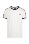 חולצת טי לבנה ספורטיבית FRED PERRY