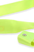 תמונה אחורית של רצועת יוגה בצהוב ניאון