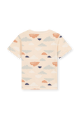 חולצת טי בהדפס עננים - גילאי 3-5 PETIT BATEAU