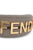 תיק כתף פנדי-גרפי פפיטה עם לוגו מוזהב FENDI