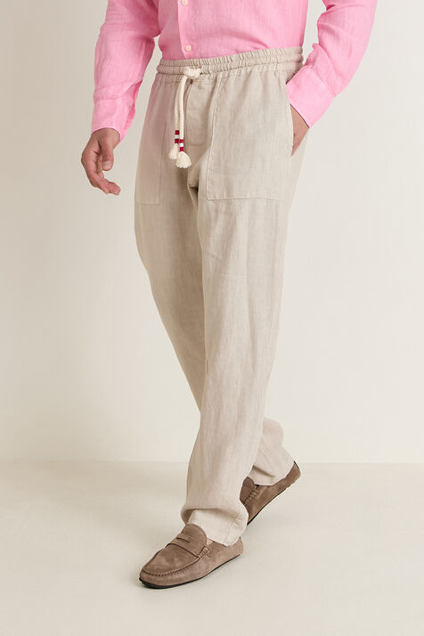 מכנסי פשתן ארוכים MC2 SAINT BARTH