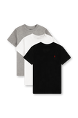 מארז שלוש חולצות בייסיק עם לוגו רקום - גילאי 8-14 POLO RALPH LAUREN KIDS