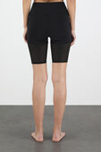 תמונת דוגמן אחורית של High - Waist Lavish Shorts in Black