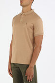 תמונת דוגמן קידמית של Brown Pony Custom Slim Fit Polo Shirt in Brown