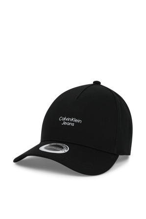 כובע מצחיה שחור עם לוגו עגול CALVIN KLEIN