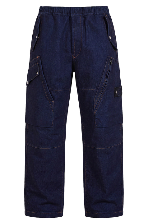 מכנסי קרגו במראה ג'ינס STONE ISLAND