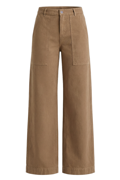 מכנסי ג'ינס בגזרה רחבה MONCLER