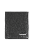 Leather Trifold Wallet in Black CALVIN KLEIN