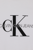 גילאי 4-16 חולצת טי לוגו אייקונית בלבן CALVIN KLEIN