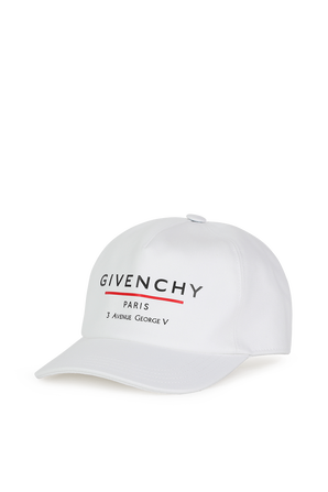 כובע בייסבול לבן עם לוגו GIVENCHY KIDS