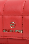 תיק ארנק קווילט מעור בגוון אדום MICHAEL KORS