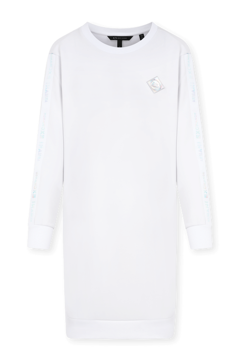 שמלת טי באורך מיני עם לוגוטייפ ARMANI EXCHANGE