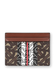 Monogram Stripe E canvas Card Case BURBERRY