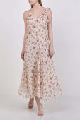 תמונת דוגמן קידמית של שמלת מקסי פרחונית