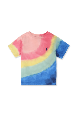 גילאי 2-4 חולצת טי בעיצוב טאי דאי צבעוני POLO RALPH LAUREN KIDS