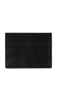 Textured Leather Cardholder in Black BOTTEGA VENETA