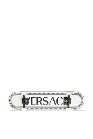 Logo Skateboard in White VERSACE 