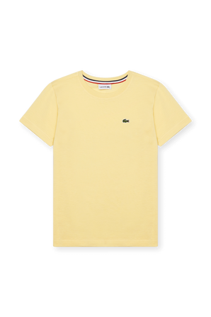 גילאי 2-12 חולצת טי צהובה עם לוגו LACOSTE KIDS