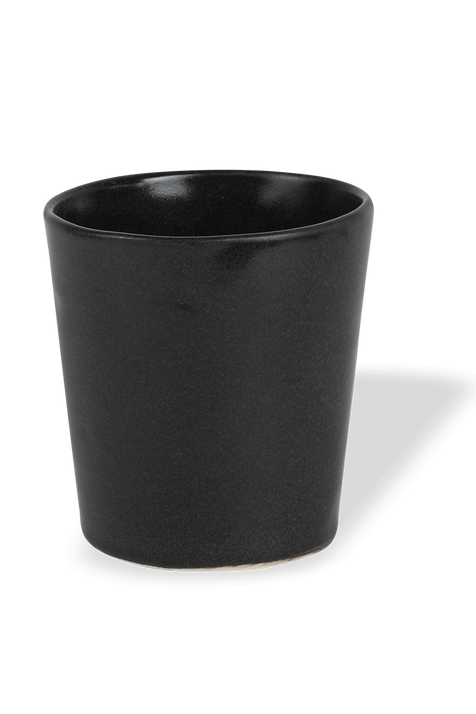 סט שש כוסות קפה רחבות מקרמיקה בגוון שחור MICHAL GELBARD