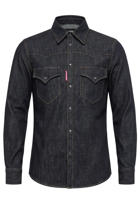 חולצת ג'ינס מכופתרת DSQUARED2