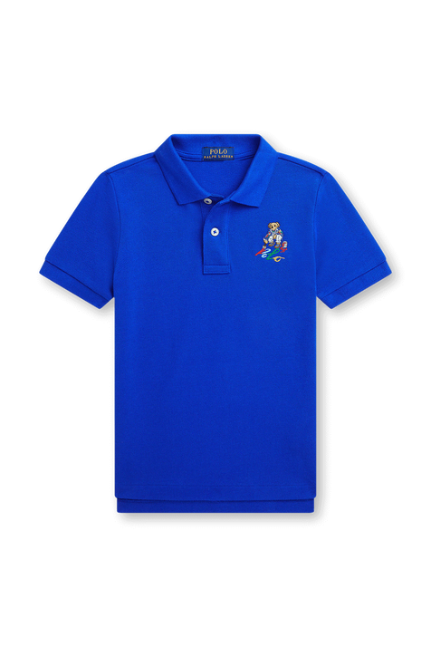 חולצת פולו עם לוגו דובי POLO RALPH LAUREN KIDS