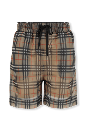 Vintage Check Mesh Shorts in Beige BURBERRY