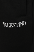 מכנסי ג'וג שחורים עם לוגו VALENTINO