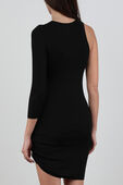שמלת מיני אורורה סרוגה בצבע שחור IRO