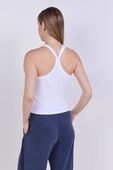 תמונת דוגמן אחורית של Hold Tight Micro-Rib Racerback Tank Top
