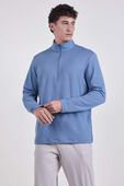 תמונת דוגמן קידמית של Soft Jersey Half Zip