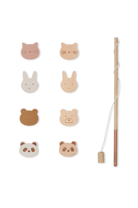משחק דייג חתולים מעץ LIEWOOD