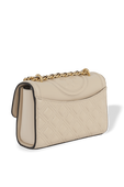 Fleming Small Convertible Shoulder Bag in Beige TORY BURCH