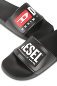Split Logo Sliders in Black DIESEL