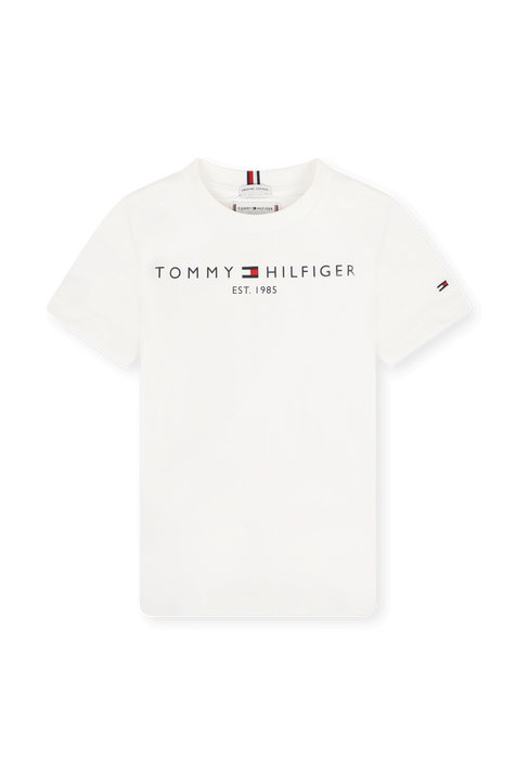 חולצת טי עם הדפס לוגו-  גילאי 12 חודשים-7 שנים TOMMY HILFIGER KIDS