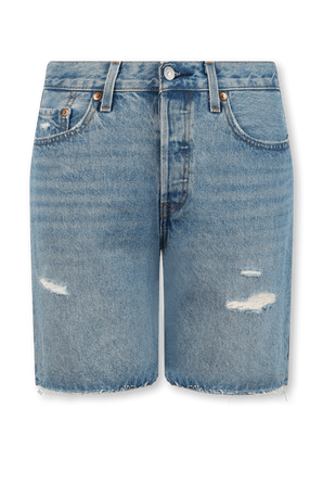 מכנסי ג'ינס קצרים בגוון כחול בהיר 501 LEVI`S