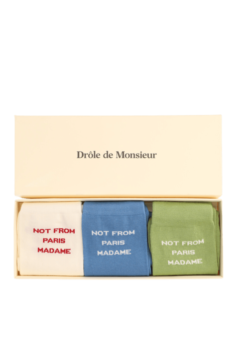 מארז שלושה זוגות גרביים DROLE DE MONSIEUR
