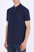 Slim Fit Polo Shirt in Navy and Red POLO RALPH LAUREN