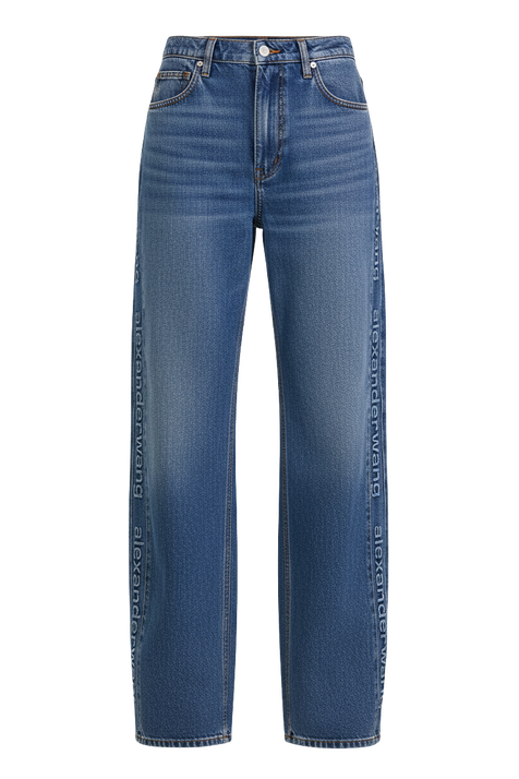 מכנסי ג'ינס בגזרה רחבה