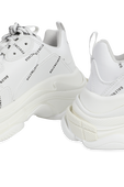 נעלי טריפל אס עם לוגו אול אובר בצבע לבן BALENCIAGA