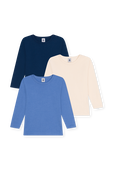תמונה קידמית של מארז שלוש חולצות טי ארוכות - גילאי 6-12 שנים