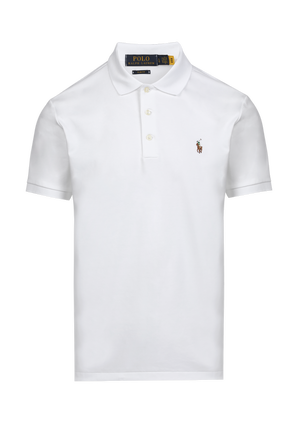 White Slim Fit Soft Touch Polo Shirt POLO RALPH LAUREN