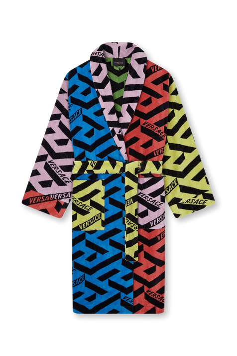 חלוק רחצה צבעוני עם פרינט לה גרסה VERSACE