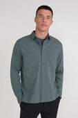 Relaxed-Fit Long Sleeve Button- Up