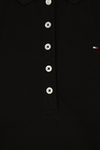 חולצת פולו בגזרת סלים בצבע שחור TOMMY HILFIGER