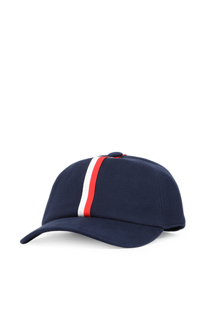 Tricolor Band Baseball Cap in Blue LACOSTE