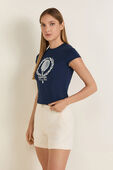 תמונת דוגמן קידמית של Organic Cotton Baby Tee Tennis club