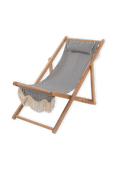 כיסא חוף בדוגמת פסים כחולים ולבנים BUSINESS AND PLEASURE